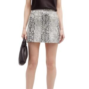VTG Snakeskin Mini Skirt Womens Size 4